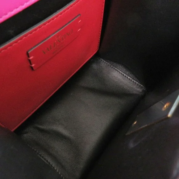 VALENTINO GARAVANI Pink Leather Shoulder Bag - Picture 8 of 10